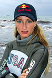 Tanya Streeter endorses Red Bull Energy Drink